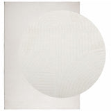 VidaXL tapis Iza poils courts scandinave 140x200 cm crème
