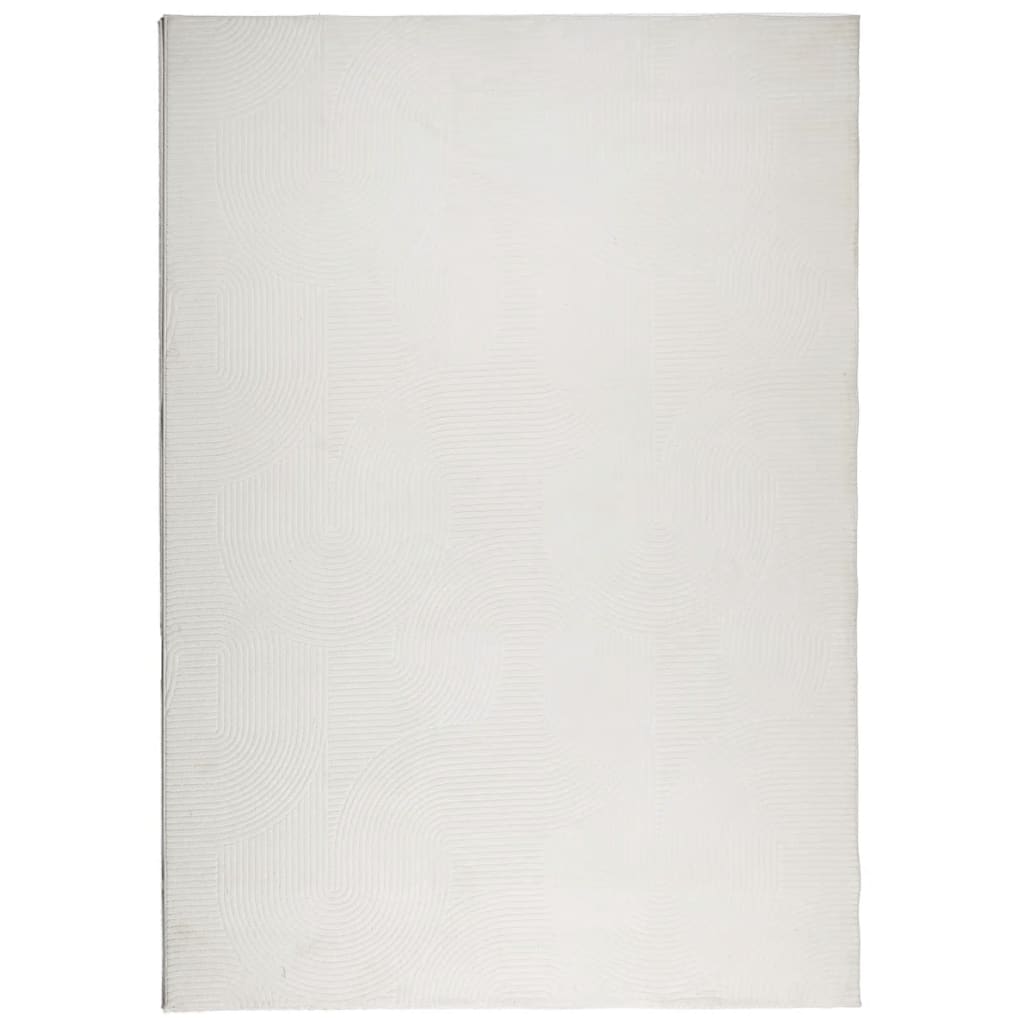 Vidaxl rug iaza niddereg -pile scandinavian 160x230 cm Crème -Colored