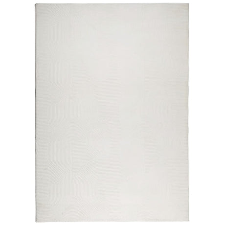 VidaXL tapis Iza poils courts scandinave 160x230 cm crème