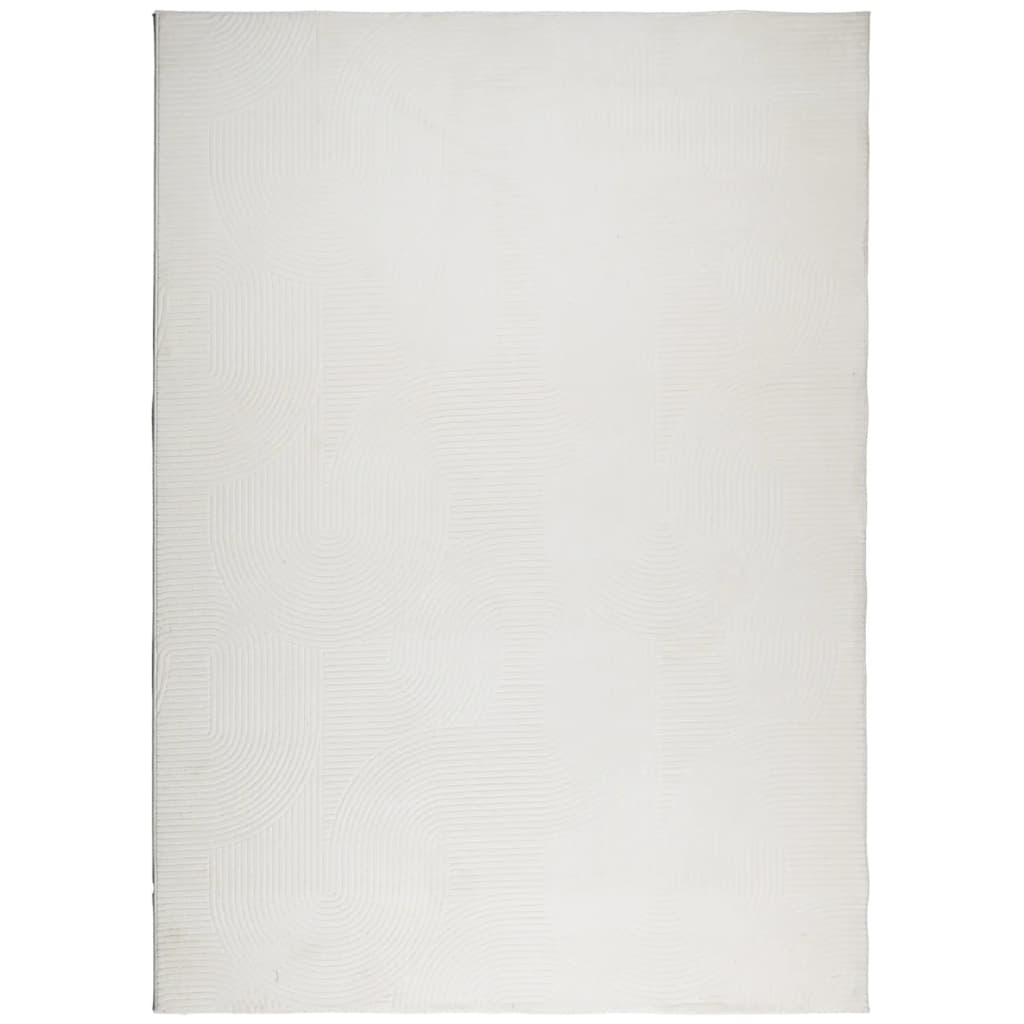 Vidaxl rug IZA low -pole Scandinavian 200x280 cm cream -colored