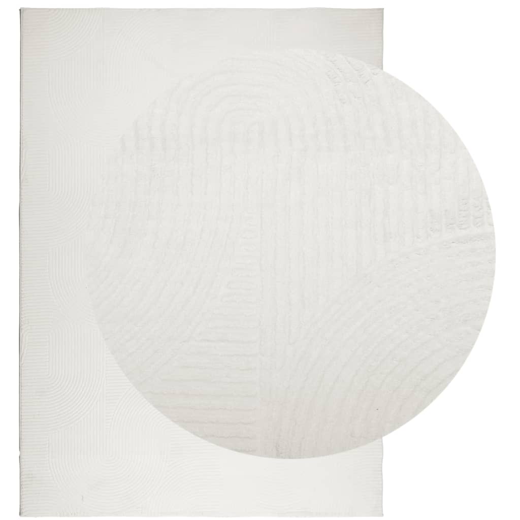 Vidaxl Rug Iza Low -Pole Scandinavian 200x280 cm krem ​​-farget