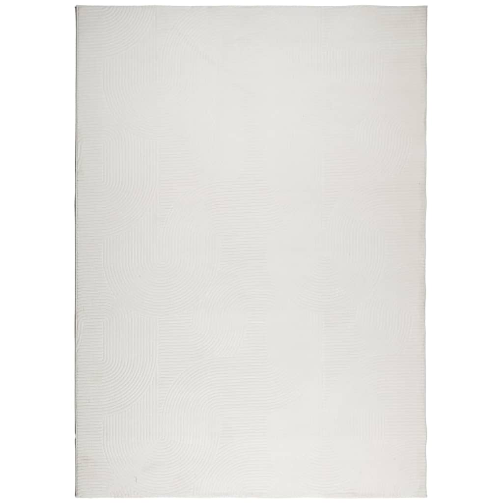 Vidaxl Rug Iza Low -Pile Scandinavian 240x340 cm creme -farvet