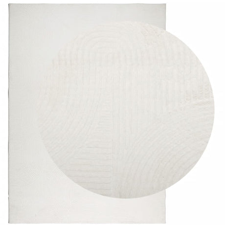VidaXL Tapis IZA poils courts scandinave 240x340 cm crème