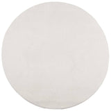 Vidaxl Rug iza Low -pile Scandinavian Ø 80 cm Cream