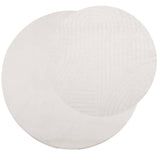 Vidaxl tapis iza poils courts scandinave ø 80 cm crème