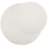 Vidaxl Rug Iza Low -Pile Scandinavian Ø 100 cm creme -farvet