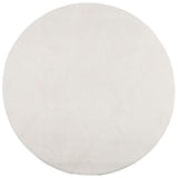 Vidaxl Rug Iza Low -Pile Scandinavian Ø 120 cm creme -farvet