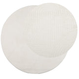 VidaXL Tapis IZA poils courts scandinave Ø 160 cm crème