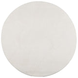VidaXL Tapis IZA poils courts scandinave Ø 200 cm crème