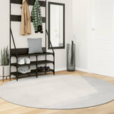 VidaXL Tapis IZA poils courts scandinave Ø 200 cm crème