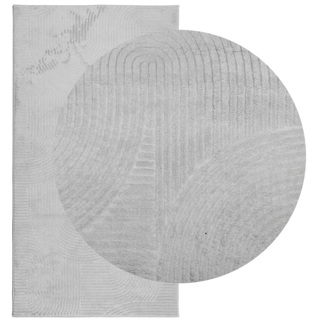 VidaXL tapis Iza poils courts scandinave 80x150 cm gris