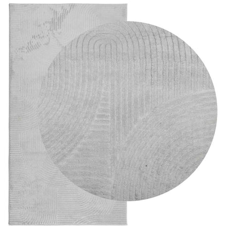 VidaXL tapis Iza poils courts scandinave 80x150 cm gris