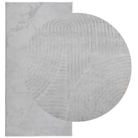 VidaXL tapis Iza poils courts scandinave 100x200 cm gris