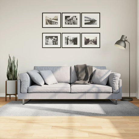VidaXL tapis Iza poils courts scandinave 100x200 cm gris