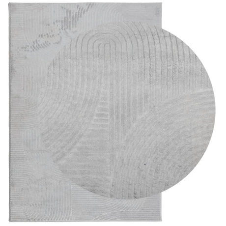 VidaXL tapis Iza poils courts scandinave 120x170 cm gris