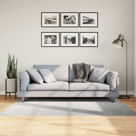 VidaXL tapis Iza poils courts scandinave 120x170 cm gris