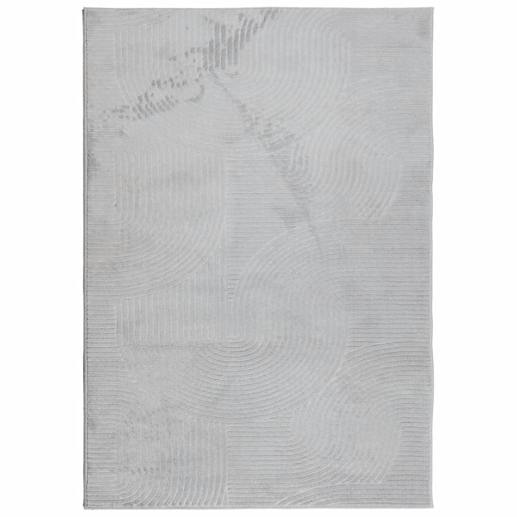 VidaXL tapis Iza poils courts scandinave 140x200 cm gris