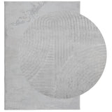 VidaXL tapis Iza poils courts scandinave 140x200 cm gris