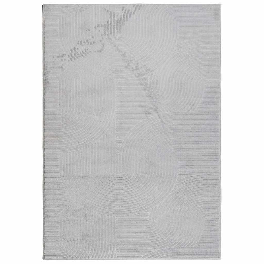 VidaXL tapis Iza poils courts scandinave 160x230 cm gris