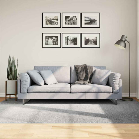 VidaXL tapis Iza poils courts scandinave 160x230 cm gris