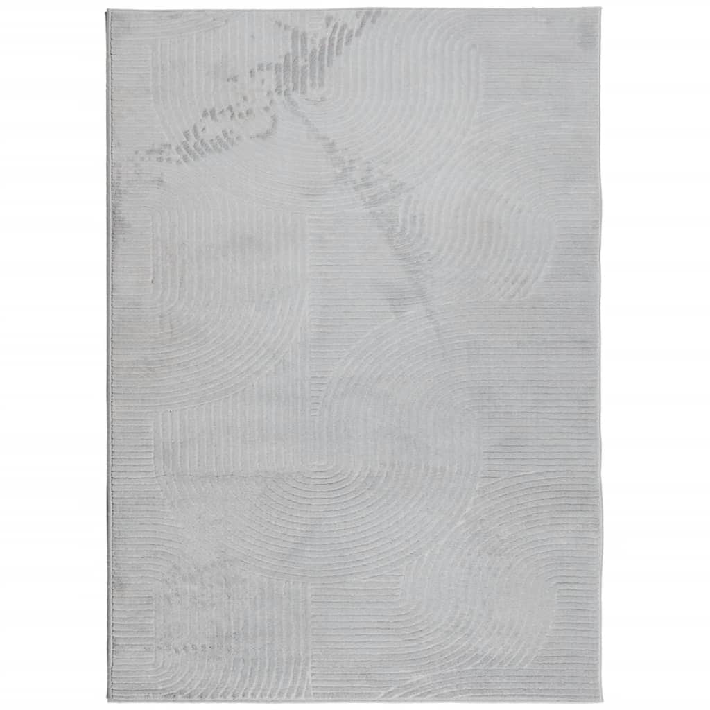 VidaXL tapis Iza poils courts scandinave 200x280 cm gris