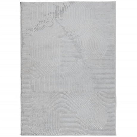 VidaXL tapis Iza poils courts scandinave 200x280 cm gris