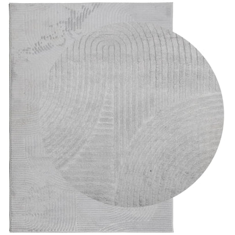 VidaXL tapis Iza poils courts scandinave 200x280 cm gris
