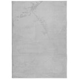 VidaXL tapis Iza poils courts scandinave 240x340 cm gris