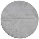 Vidaxl tapis iza poils courts scandinave ø 100 cm gris