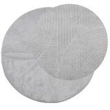 Vidaxl tapis iza poils courts scandinave ø 100 cm gris