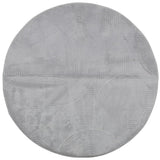 Vidaxl tapis iza poils courts scandinave ø 120 cm gris