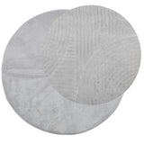 Vidaxl Rug Iza Low -Pile Scandinave Ø 120 cm Gray