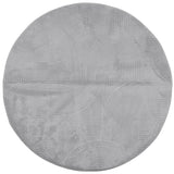 Vidaxl RUG IZA Escandinavo de bajo pilo Ø 160 cm de gris