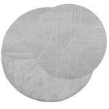 Vidaxl tapis iza poils courts scandinave ø 200 cm gris