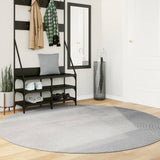 Vidaxl tapis iza poils courts scandinave ø 200 cm gris
