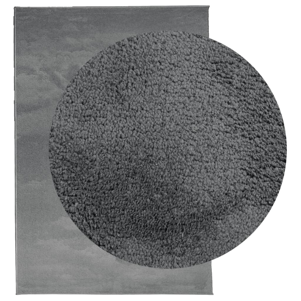 Vidaxx tapis oviedo poils ras 140x200 cm anthracite