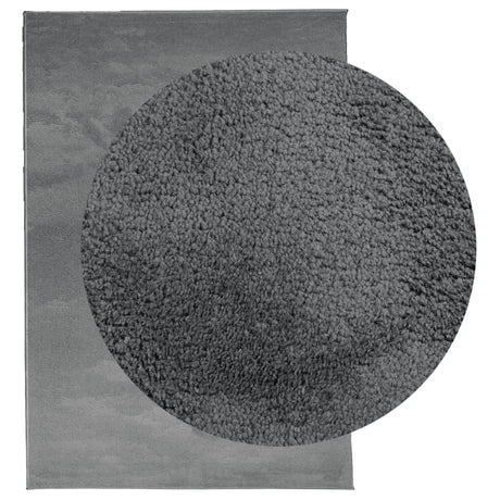 Vidaxx tapis oviedo poils ras 140x200 cm anthracite