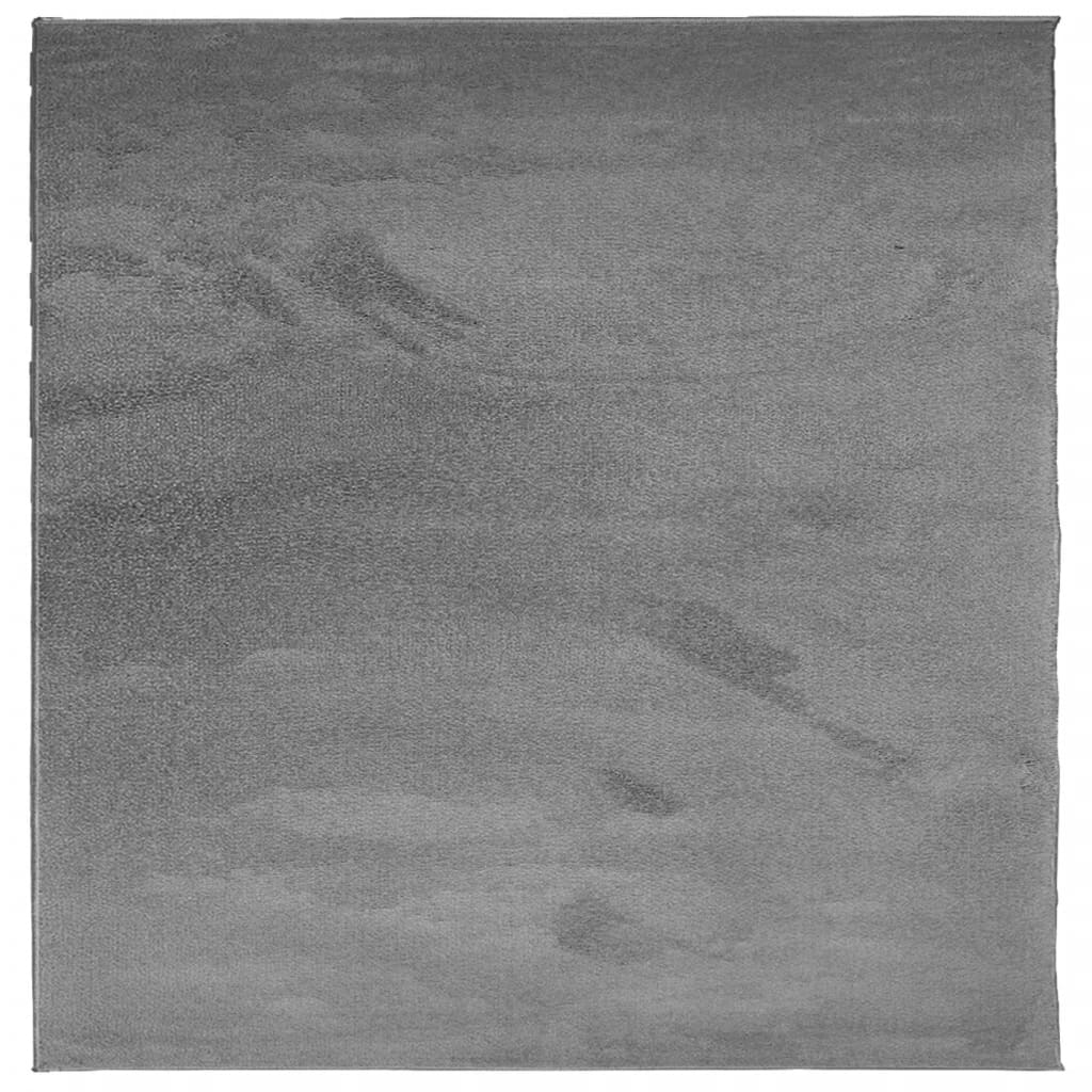 Vidaxx tapis oviedo poils ras 200x200 cm anthracite