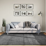 Vidaxx tapis oviedo poils ras 200x200 cm anthracite