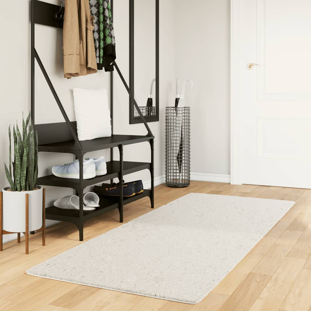 VidaXL tapis oviedo poils ras 80x200 cm beige