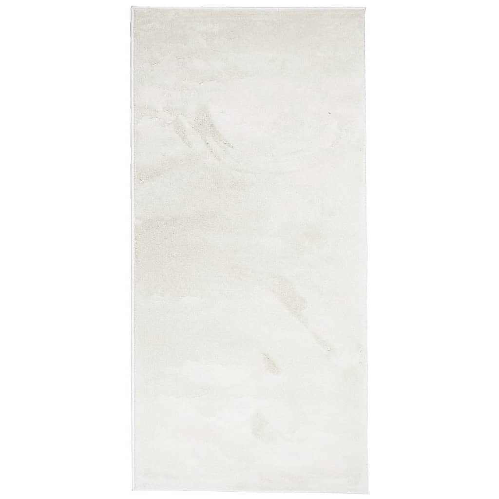 VidaXL tapis oviedo poils ras 100x200 cm beige
