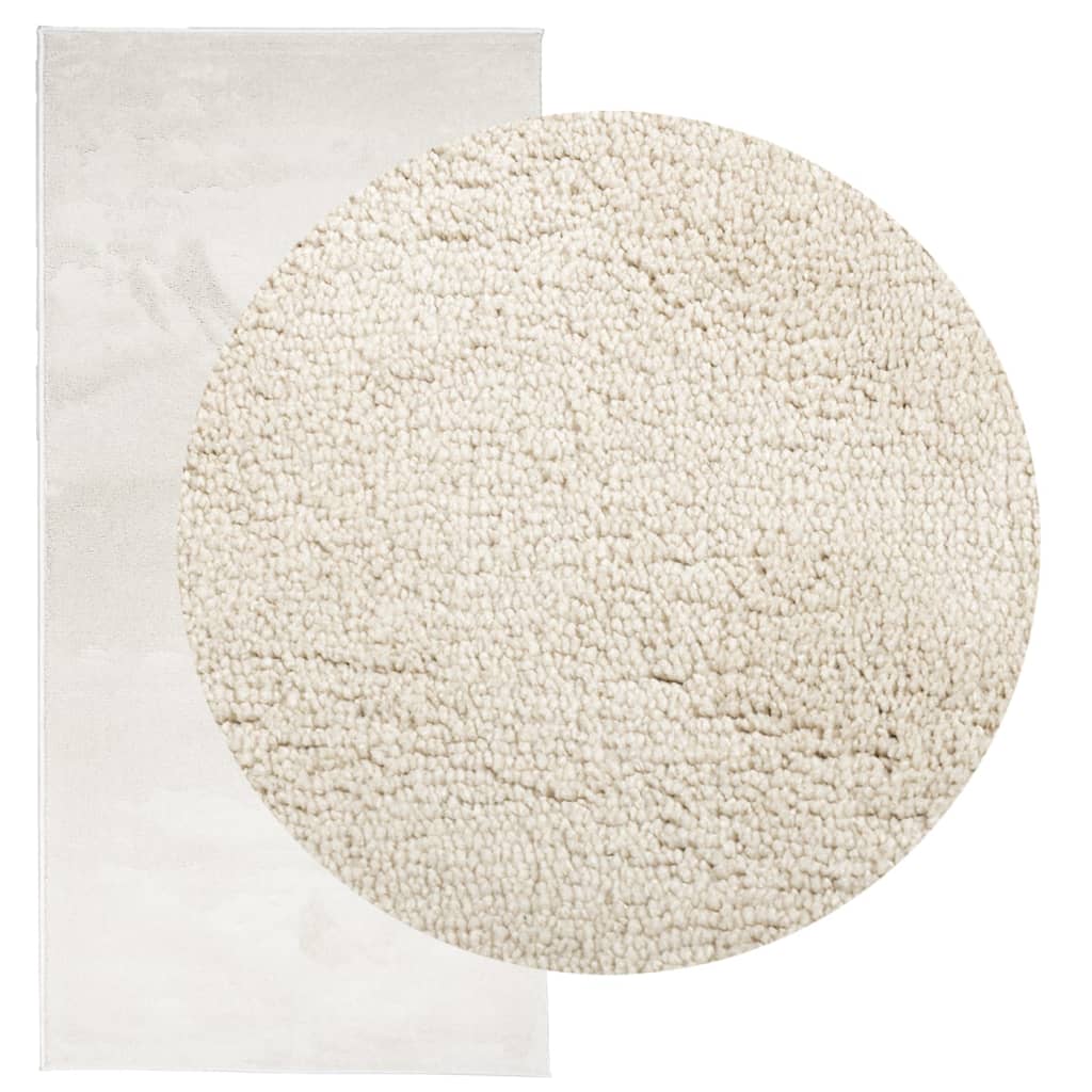 VidaXL tapis oviedo poils ras 100x200 cm beige