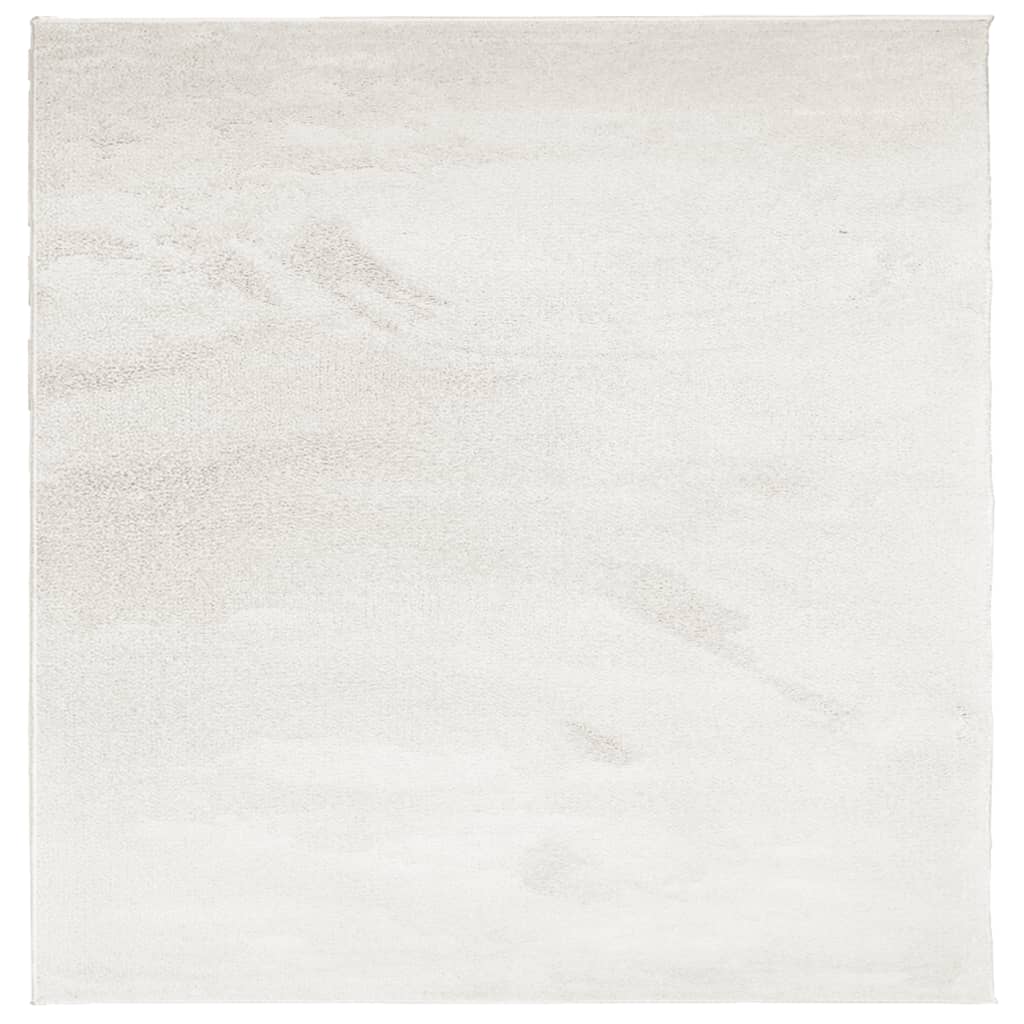 Tapis Vidaxl Oviedo Low -Pile 120x120 cm beige