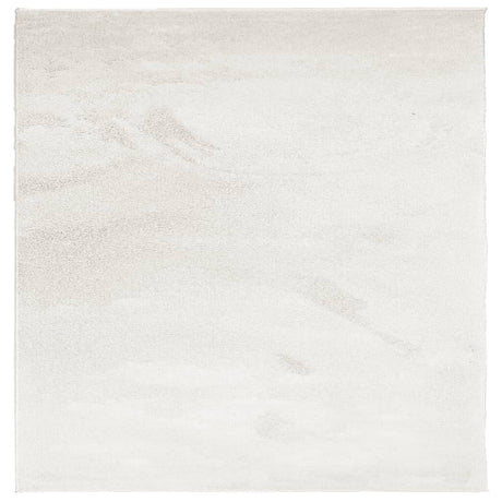 VidaXL Tapis OVIEDO poils ras 120x120 cm beige
