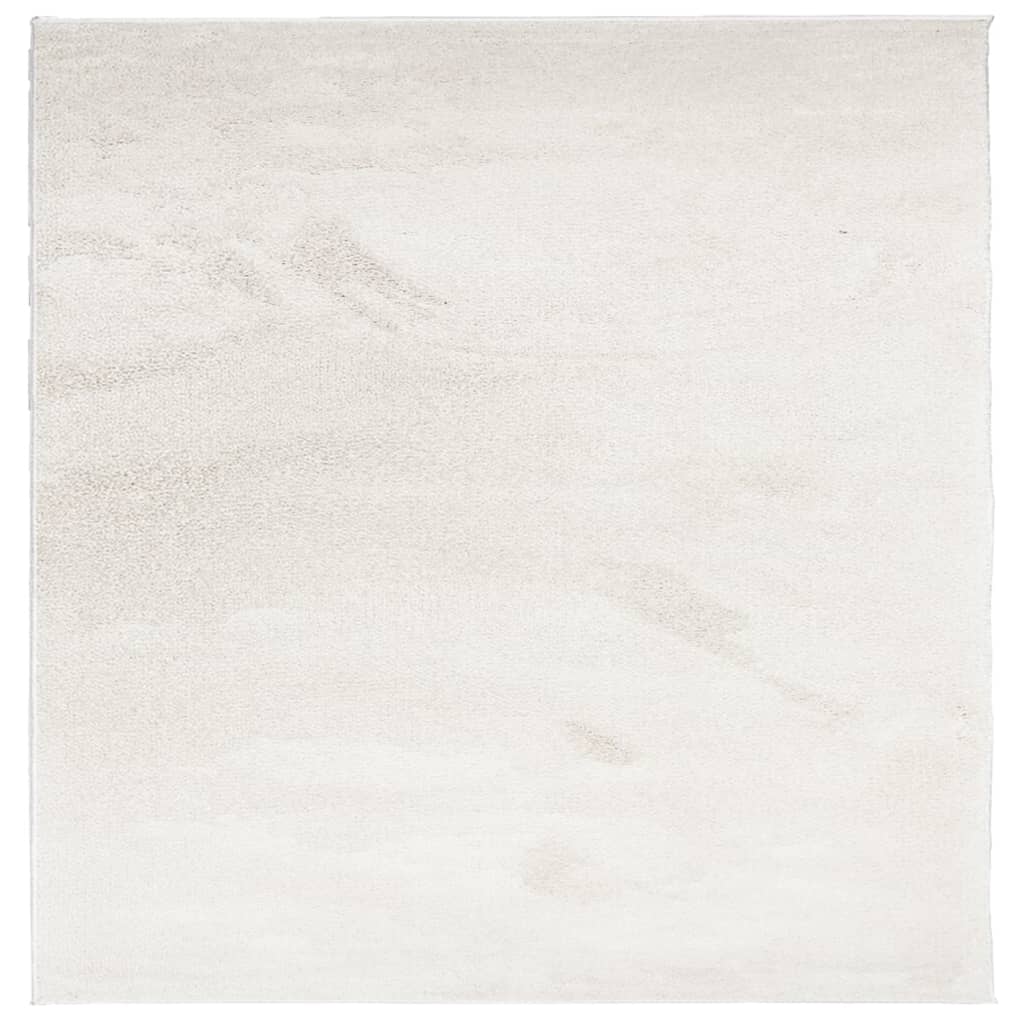VidaXL tapis oviedo poils ras 160x160 cm beige