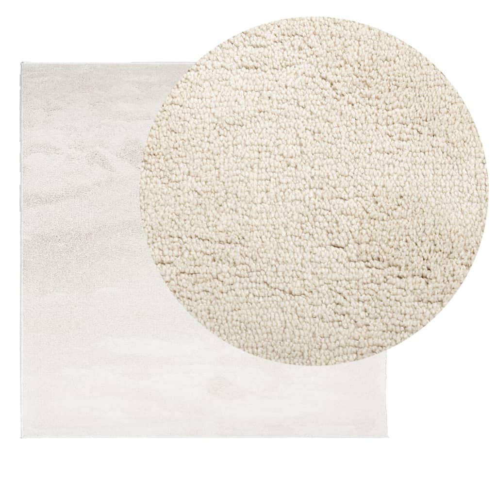 Tapis vidaxl Oviedo Low -Pile 200x200 cm beige