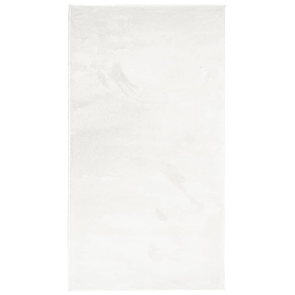 Vidaxl Teppich Oviedo niedrig -pile 80x150 cm creme -gepflegt