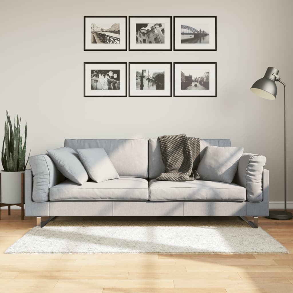 Vidaxx tapis oviedo poils ras 80x150 cm crème