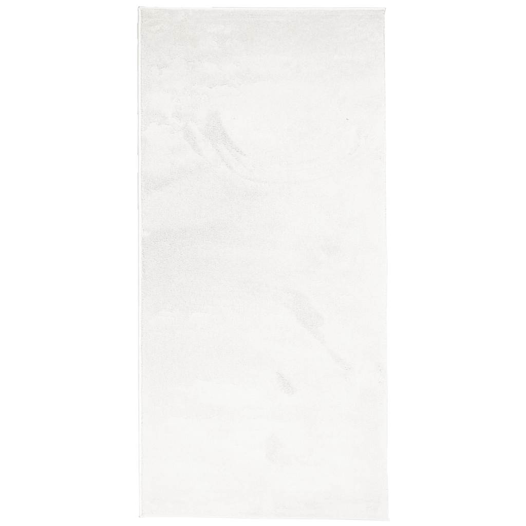 Vidaxx tapis oviedo poils ras 100x200 cm crème