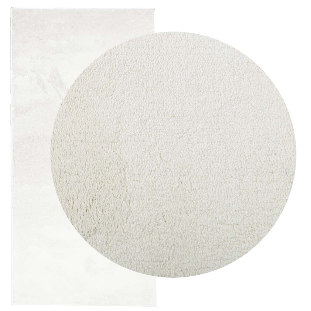 Vidaxx tapis oviedo poils ras 100x200 cm crème